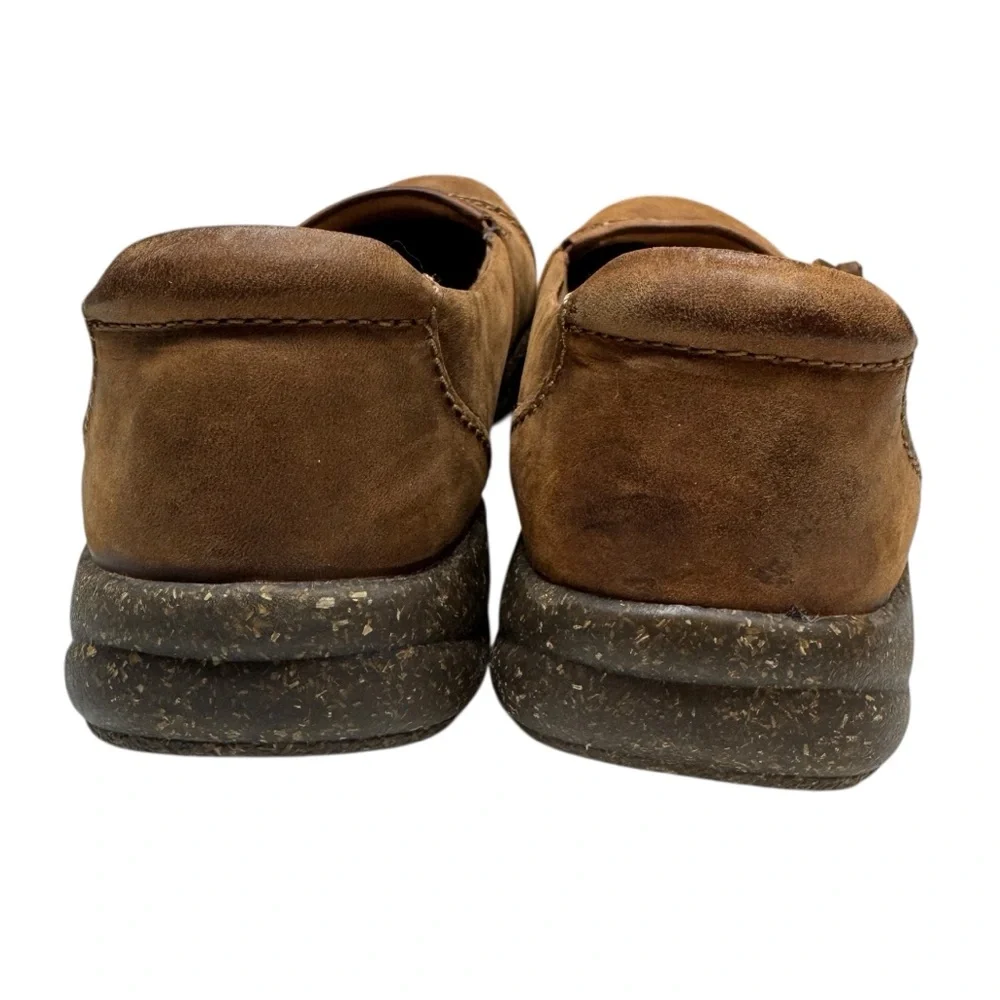Clarks Roseville Sky Brown Leather Slip-On Loafers Shoes Womens 8 career office - Picture 6 of 15